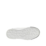 Dolce & Gabbana White Black Logo Leather Lace Up Sneakers Shoes MV7462-40