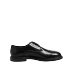 Dolce & Gabbana Black Leather Derby Wingtip Formal Shoes MV7524-41