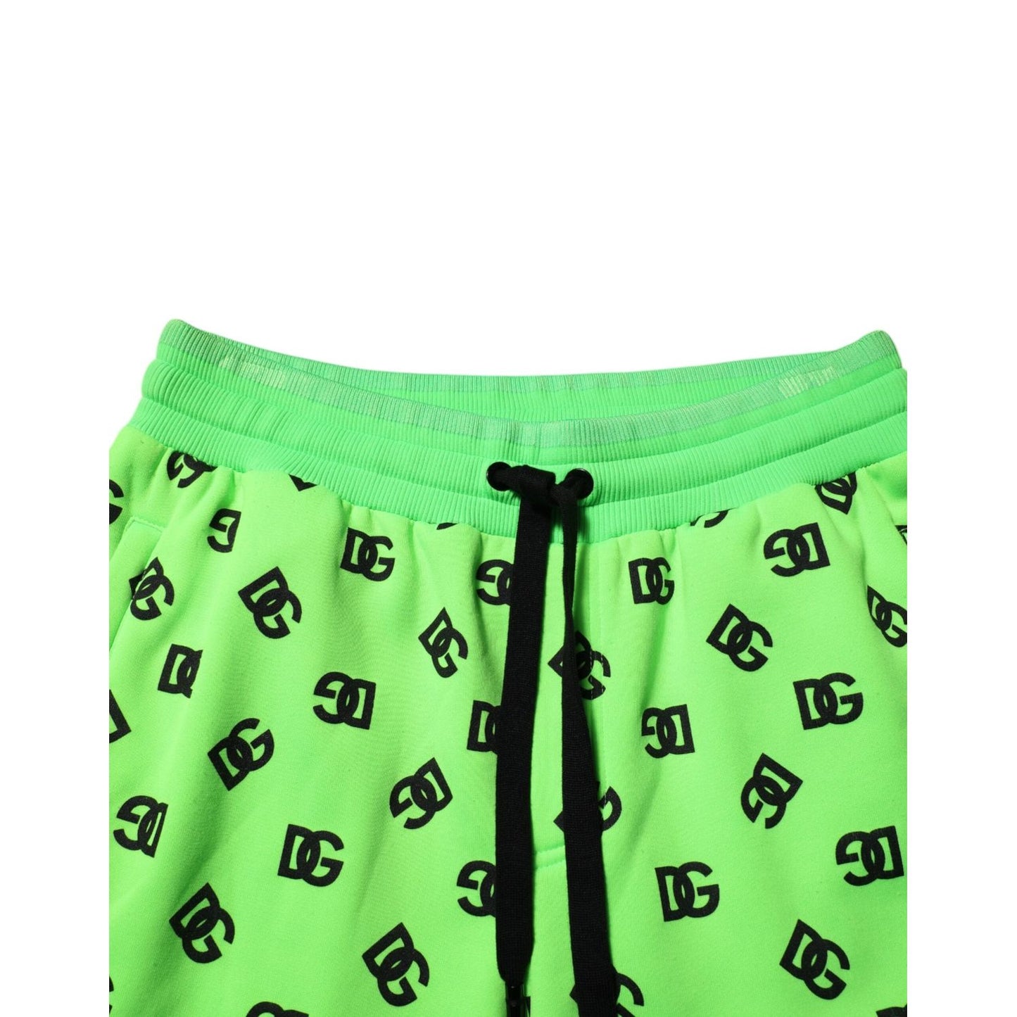 Dolce & Gabbana Green Logo Print Jogger Men Sweatpants Pants PAN76240-48