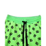 Dolce & Gabbana Green Logo Print Jogger Men Sweatpants Pants PAN76240-48