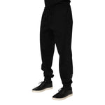Dolce & Gabbana Black Cotton Men Jogger Sweatpants Pants PAN76325-46