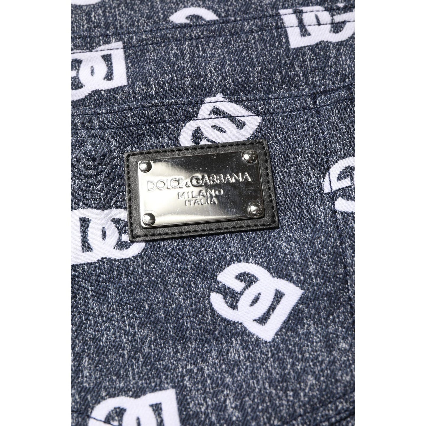 Dolce & Gabbana Dark Gray Logo Cotton Skinny Slim Denim Jeans PAN76330-50