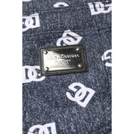 Dolce & Gabbana Dark Gray Logo Cotton Skinny Slim Denim Jeans PAN76330-50