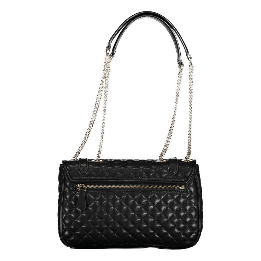 Guess Jeans Black Polyethylene Handbag GU-17391