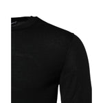 Dolce & Gabbana Black Cashmere Crew Neck Long Sleeves T-shirt TSH906967-46