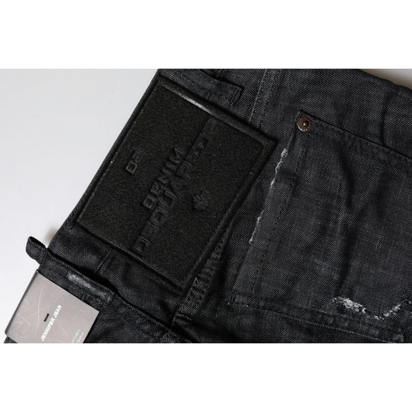 Dsquared² Black Cotton Low Waist Skinny Denim Jeans PAN74488-38