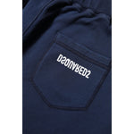 Dsquared² Blue Cotton Mid Waisted Jogger Pants PAN74493-38