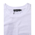 Dolce & Gabbana White Cotton Round Neck Short Sleeves T-shirt TSH906748-42