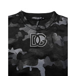 Dolce & Gabbana Black Camouflage Pullover Sweatshirt Sweater TSH906976-44