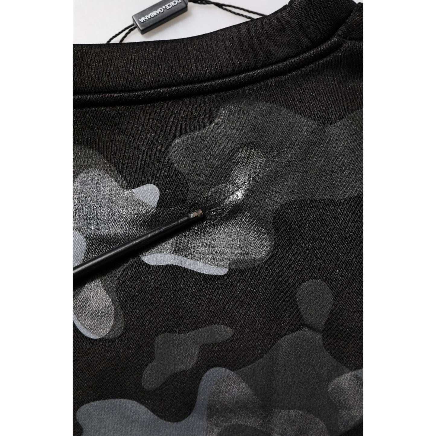 Dolce & Gabbana Black Camouflage Pullover Sweatshirt Sweater TSH906986-48