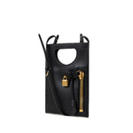 Tom Ford Black Leather Shoulder Bag TOFO-9334676