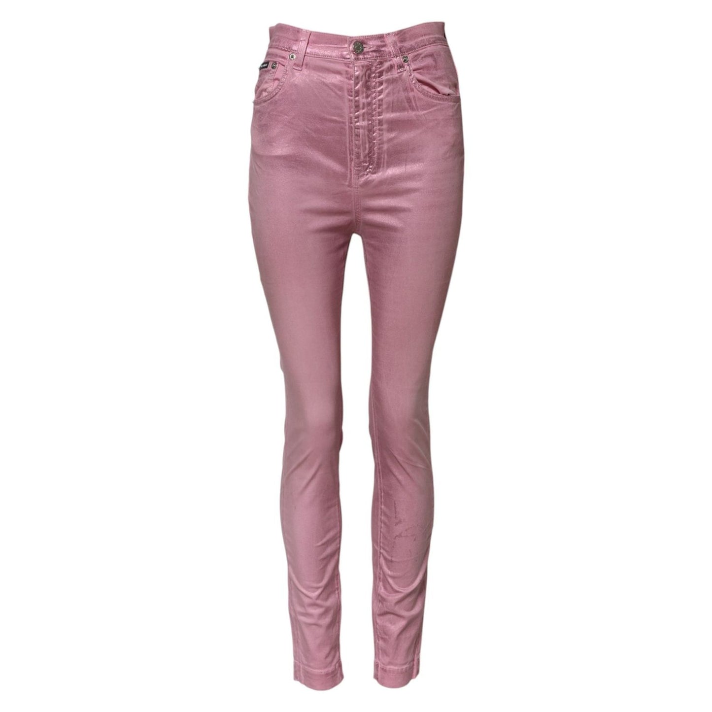 Dolce & Gabbana Pink GRACE High Waisted Skinny Denim Jeans PAN75986-40