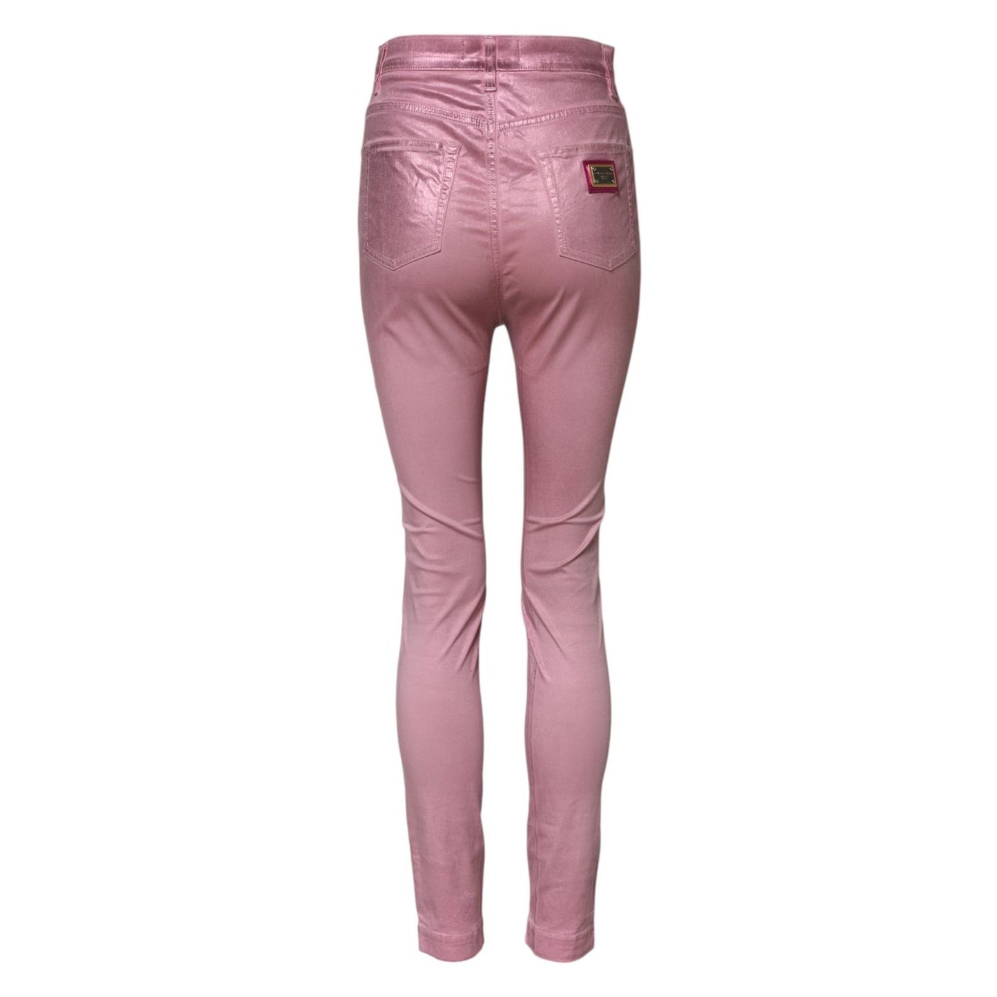 Dolce & Gabbana Pink GRACE High Waisted Skinny Denim Jeans PAN75986-40