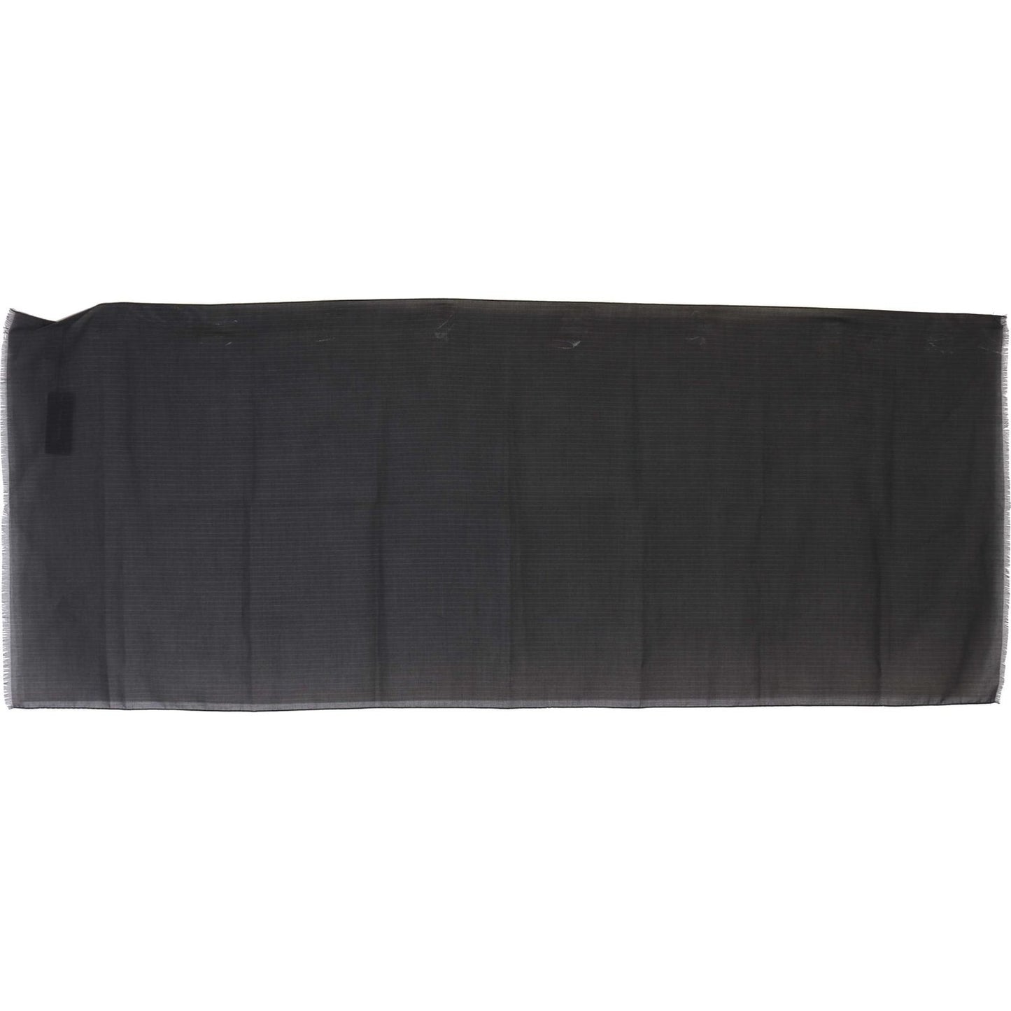 Dolce & Gabbana Elegant Gray Striped Wool Men's Scarf Wool Wrap Shawls Dolce & Gabbana Dark Slate Gray