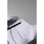 Dolce & Gabbana White Rose Embroidery Collared Shirt Top TSH90566-36