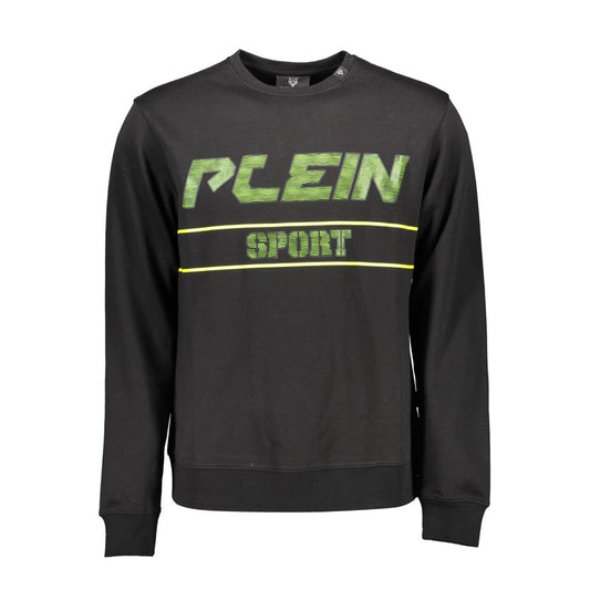 Plein Sport Black Cotton Men Sweater