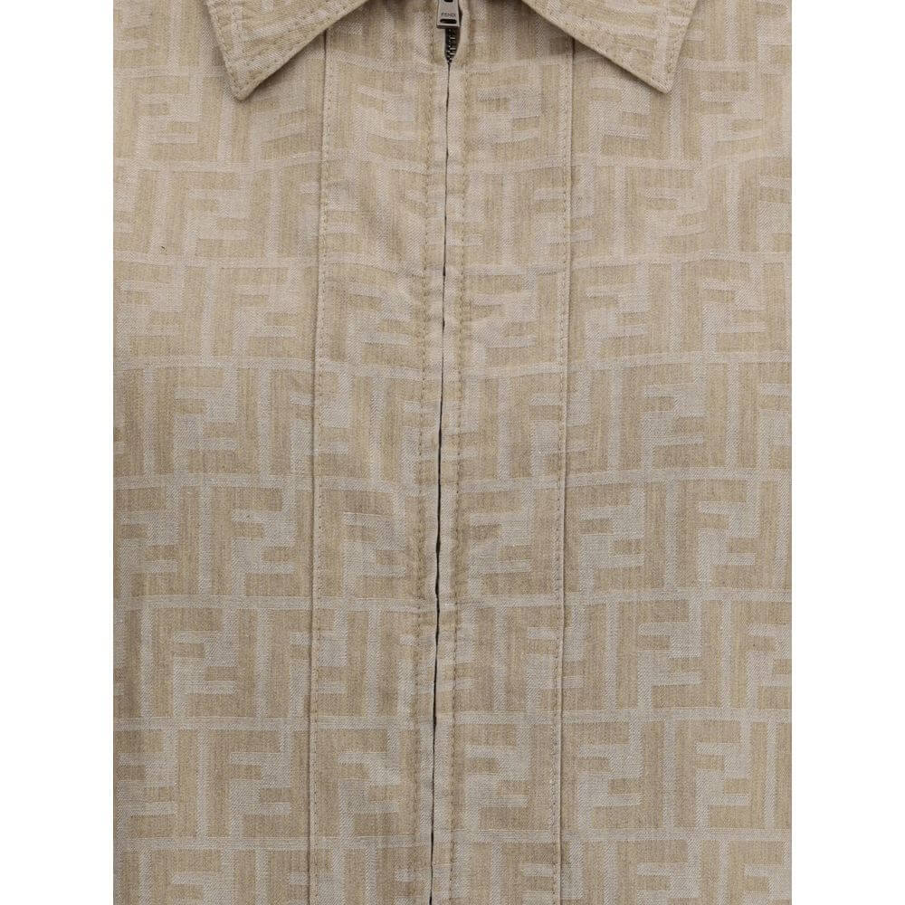 Fendi Chambray cropped Jacket