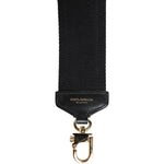 Dolce & Gabbana Black Cotton Printed Women Bag Accessory Shoulder Strap WMB534