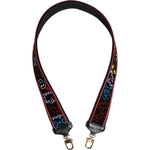 Dolce & Gabbana Black Cotton Printed Women Bag Accessory Shoulder Strap WMB534
