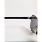 Dolce & Gabbana Black Metal Frame Square Lenses DG2222 Eyewear Sunglasses GLA1386