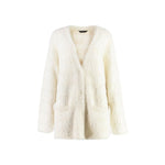 Balenciaga Wool Blend Jacquard Cardigan