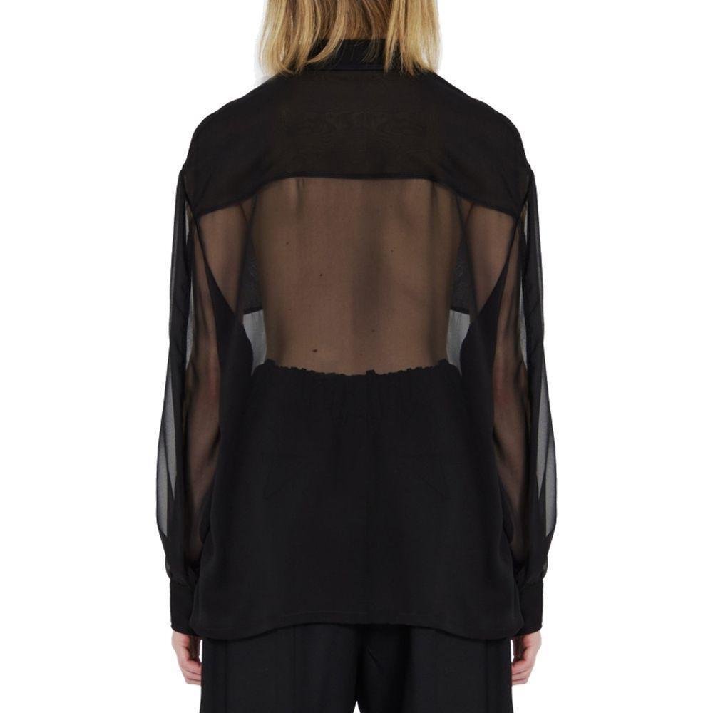Saint Laurent Silk Crepe Muslin Shirt SA-8735575408852-42