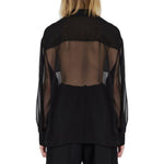 Saint Laurent Silk Crepe Muslin Shirt SA-8735575408852-42