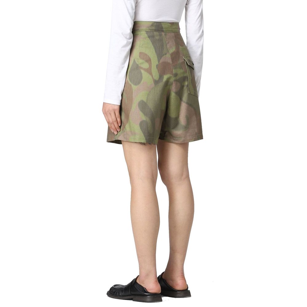 Marni Green Cotton Bermuda Shorts