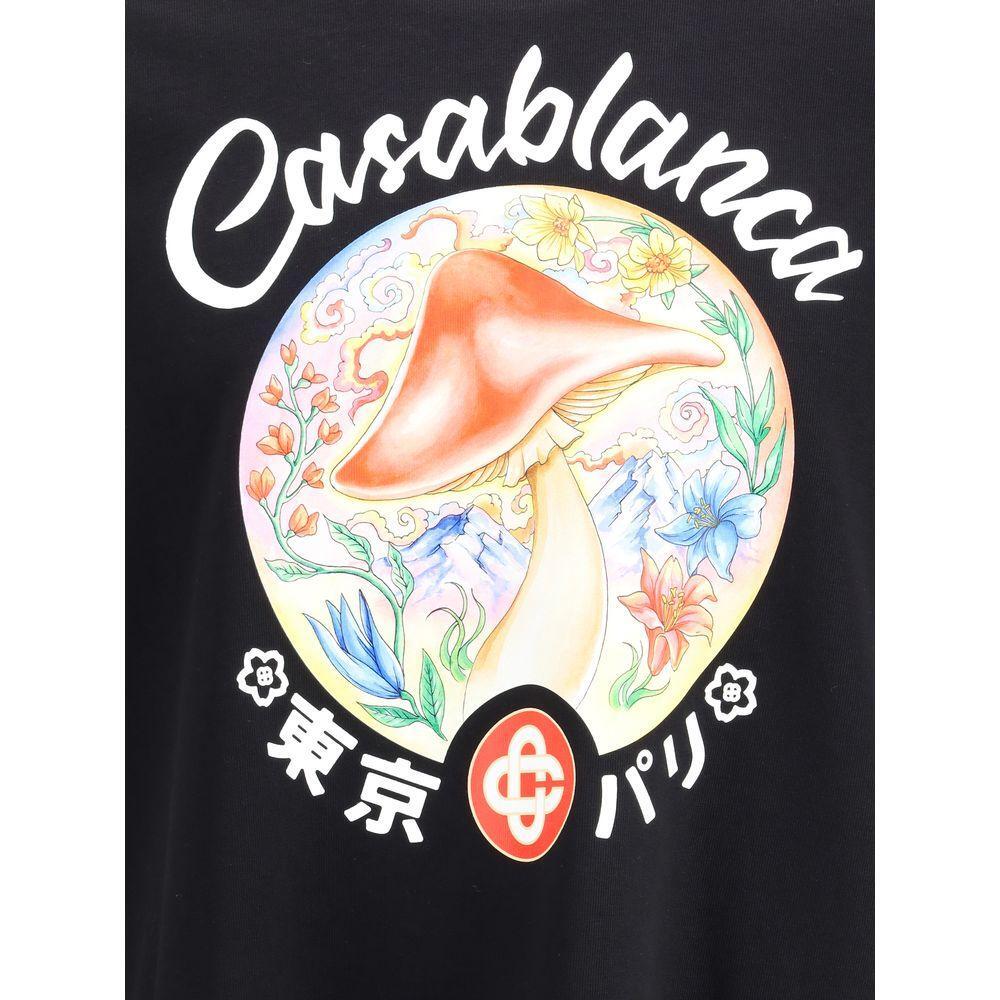 Casablanca Mushroom Emblem printed T-Shirt CA-MPF25JTS00105MUSHROOMEM-M