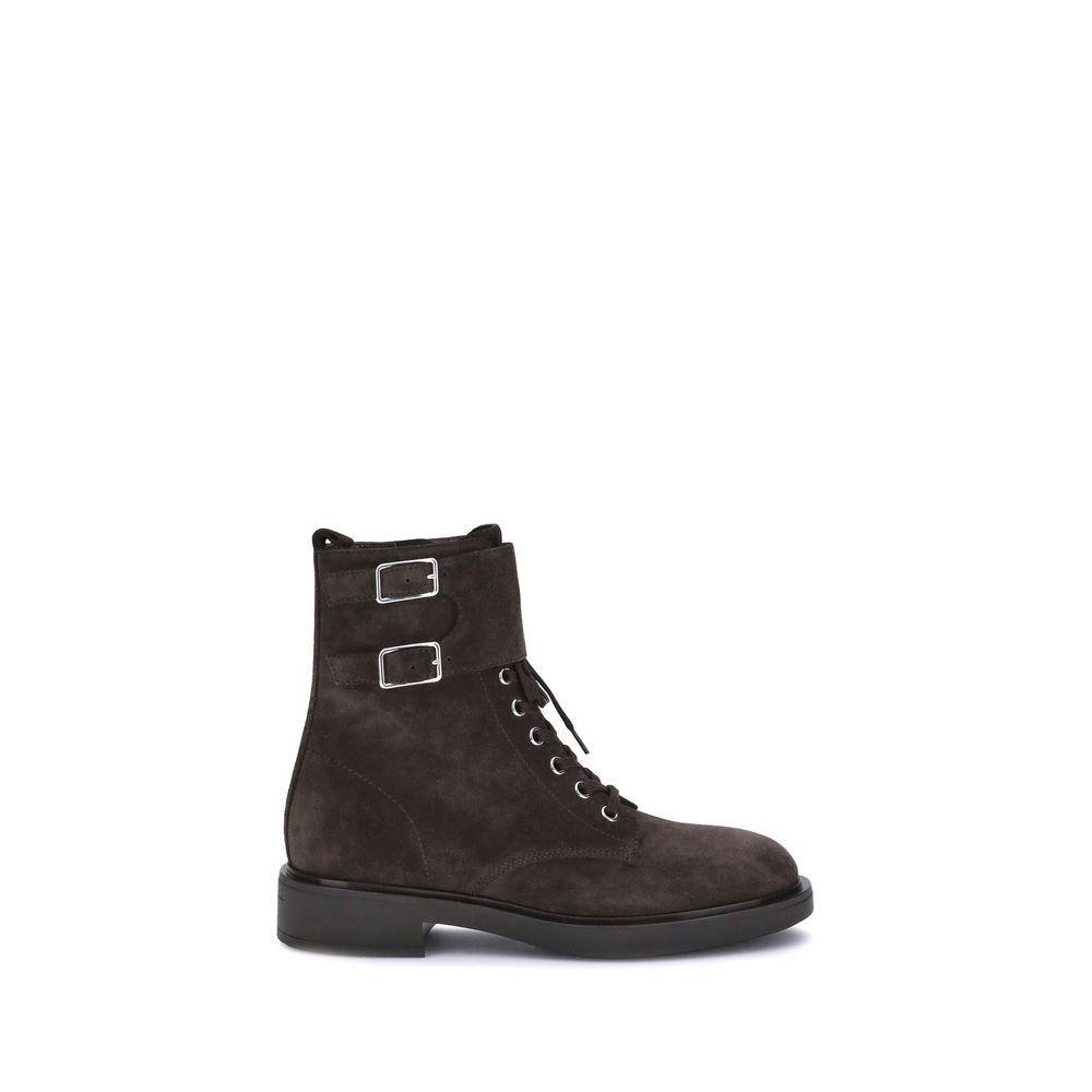Gianvito Rossi Laced Ankle Boots GI-G7326320GOMSUEMOKA-EU36/US6