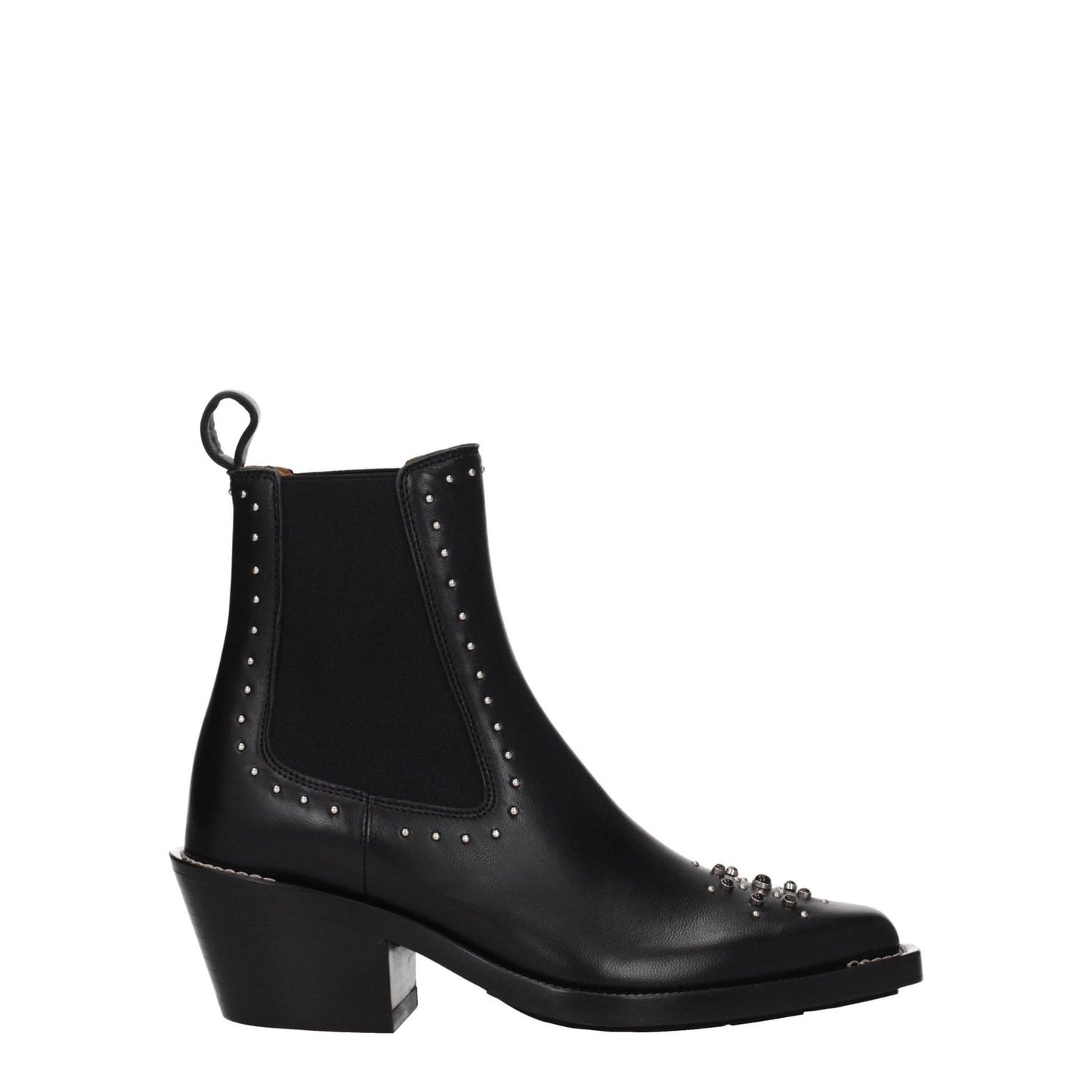 Chloé Black Leather Ankle Boots CH-8547374792969-EU35.5/US5.5