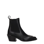 Chloé Black Leather Ankle Boots CH-8547374792969-EU35.5/US5.5