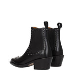 Chloé Black Leather Ankle Boots CH-8547374792969-EU35.5/US5.5