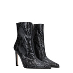 Paris Texas Gray Leather Ankle Boots PA-8547457466633-EU37/US7