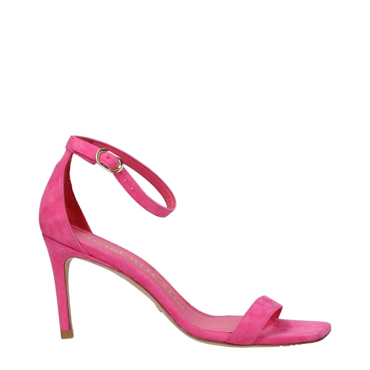 Stuart Weitzman Pink Leather Stiletto Heels Sandals ST-8586624794889-EU36/US6