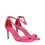 Stuart Weitzman Pink Leather Stiletto Heels Sandals ST-8586624794889-EU36/US6