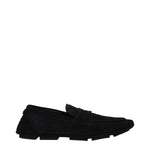 Dolce & Gabbana Black Leather Slip-On Loafers DO-9365491515657-EU43/US10