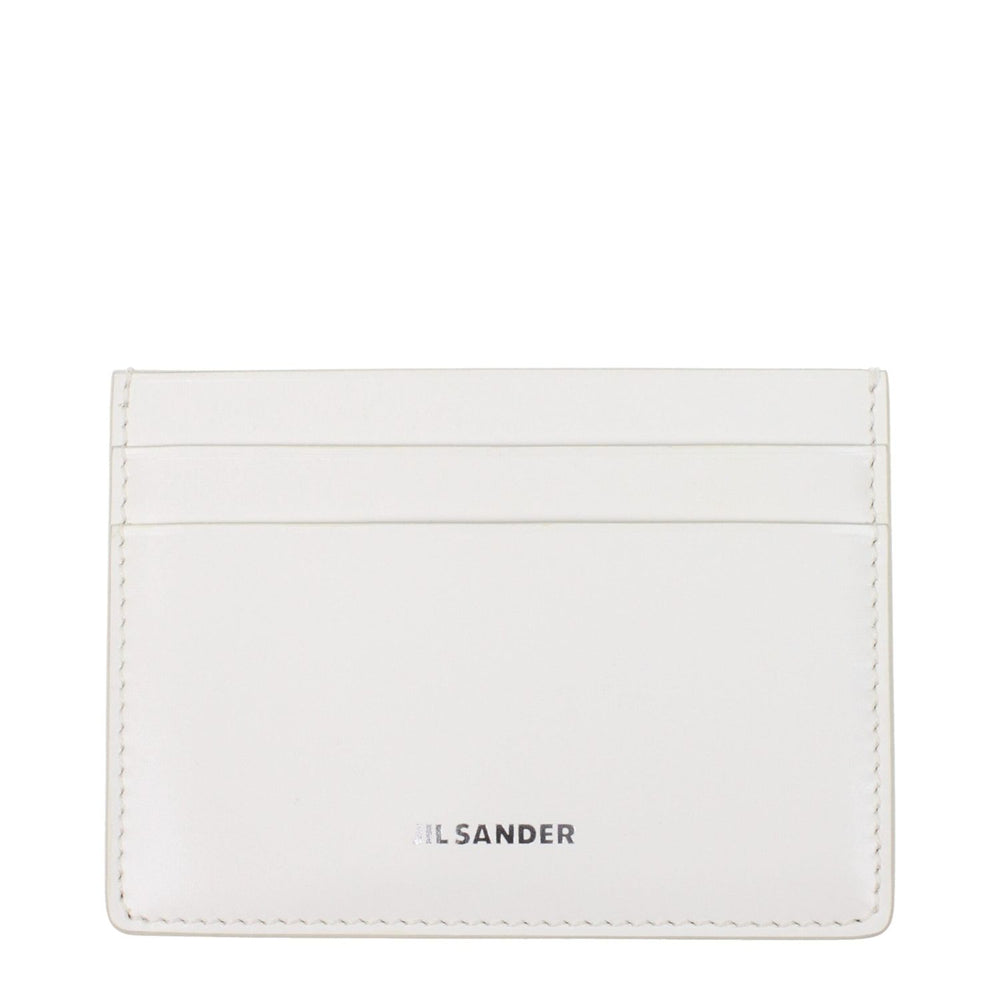 Jil Sander White Leather Cardholders JI15157422162185BT
