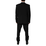 Dolce & Gabbana Black Cotton Single Breasted 2 Piece Suit KOS2363-58