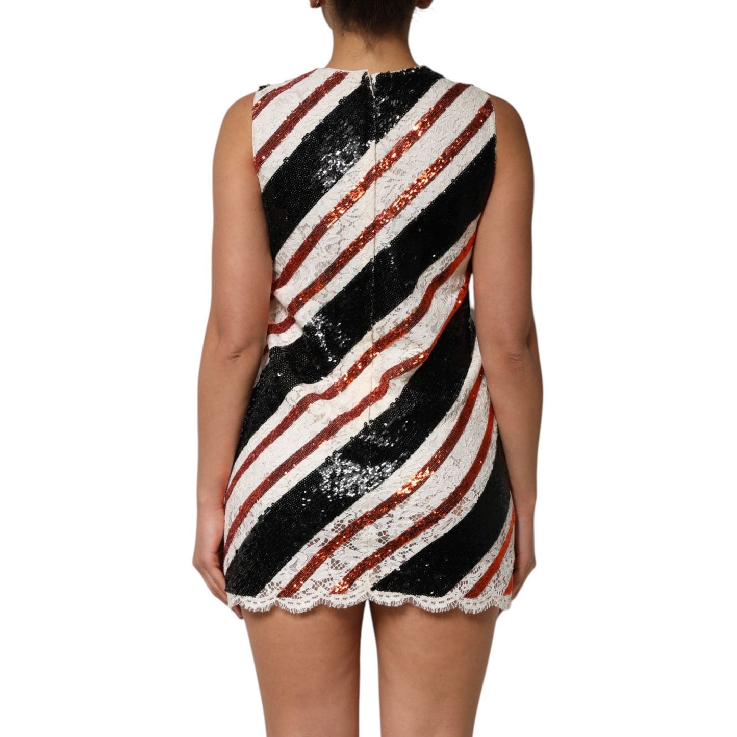 Dolce & Gabbana Multicolor Sequin Embellished Shift Dress DR81820-36