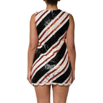 Dolce & Gabbana Multicolor Sequin Embellished Shift Dress DR81820-36