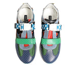 Dolce & Gabbana Multicolor Leather Low Top Sneakers Shoes MV7691-42.5