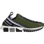 Dolce & Gabbana Green Logo Low Top Sorrento Men Sneakers Shoes MV7755-39