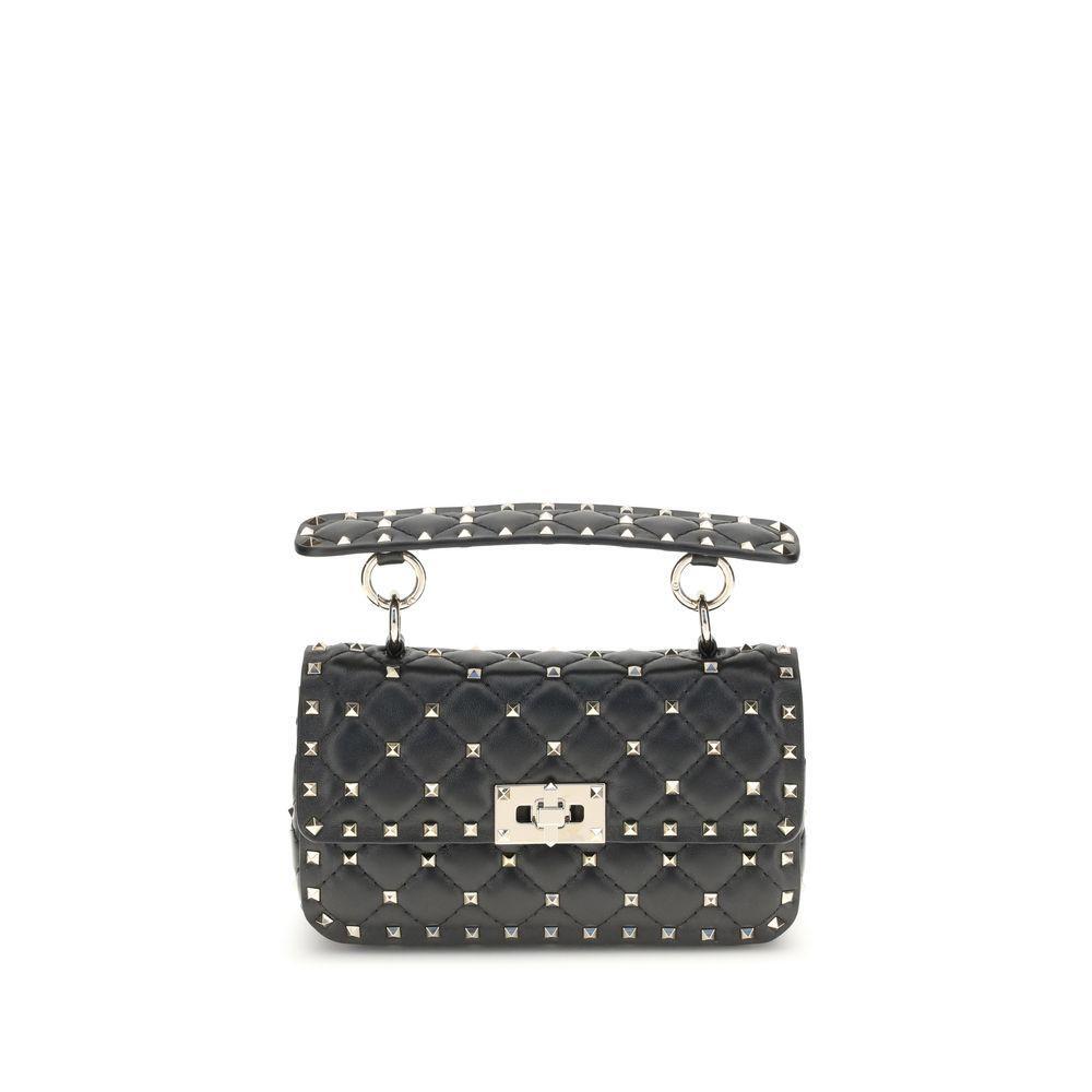 Valentino Garavani Small Leather Rockstud Spike Handbag VA7W2B0123NAP0NOBB