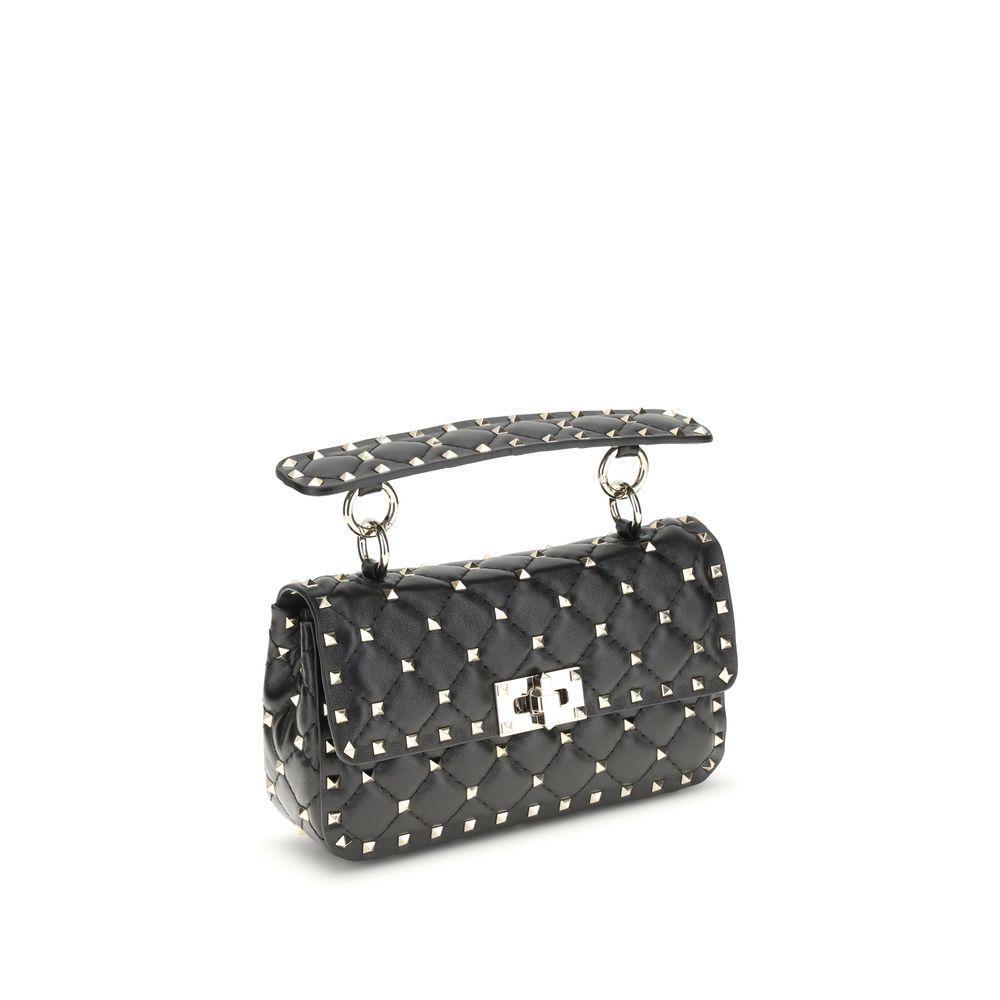 Valentino Garavani Small Leather Rockstud Spike Handbag VA7W2B0123NAP0NOBB