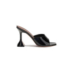 Amina Muaddi Patent-leather Lupita Sandals AM-14S361186LUPBLACK-EU35/US5