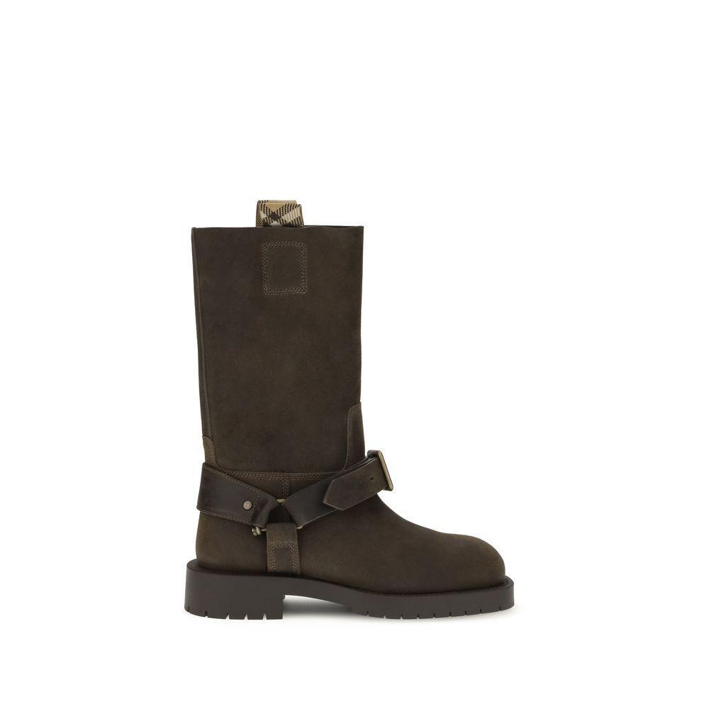 Burberry Suede Saddle Ankle Boots BU-8113016C1173-EU38/US8