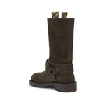Burberry Suede Saddle Ankle Boots BU-8113016C1173-EU38/US8