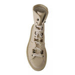 Dolce & Gabbana White Leather Lace Up Mens Boots MV4384-44