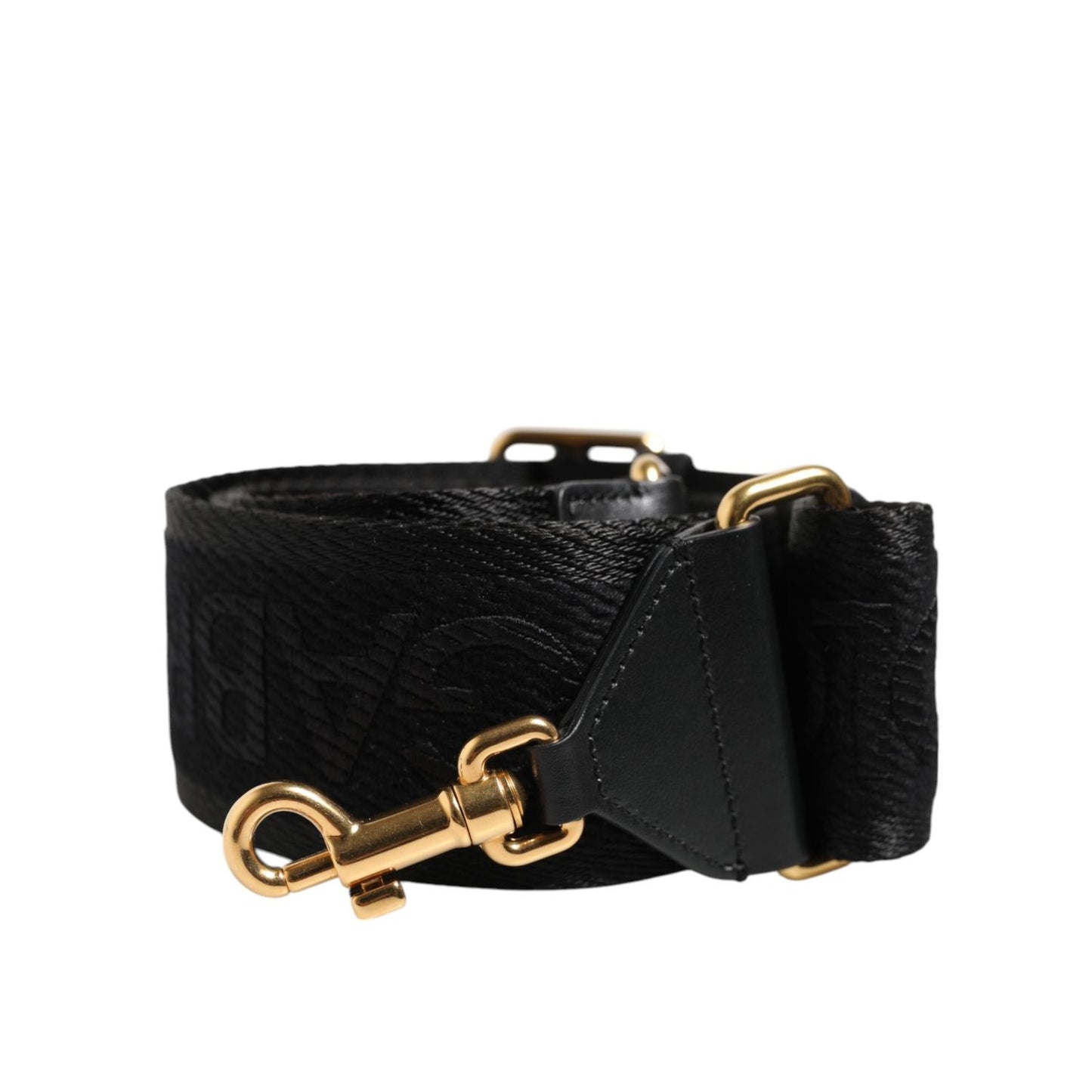 Dolce & Gabbana Black Solid Viscose Bag Shoulder Strap WMB556